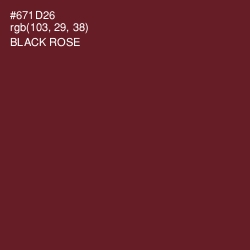 #671D26 - Black Rose Color Image